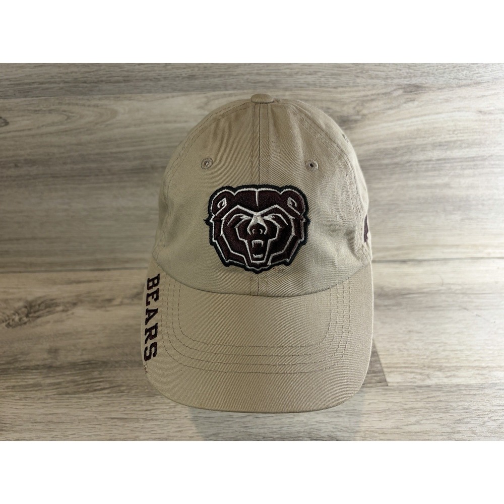 Russell Athletic Missouri State University Bears Strapback Hat Cap Beige